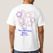 "アメリカ人であることを誇りに思う!" メンズ Tシャツ (裏面)