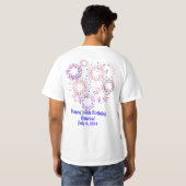 "アメリカ人であることを誇りに思う!" メンズ Tシャツ (裏面フル)