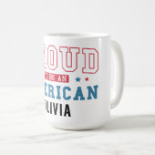アメリカ人であることを誇りに思う ― 愛国的市民権の日 コーヒーマグカップ (正面右)