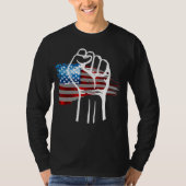 アメリカ人であることを誇りに思う - 白 Tシャツ (正面)