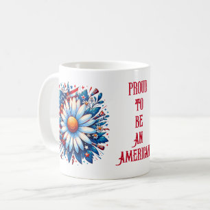 アメリカ人であることを誇りに思う - 7月4日 コーヒーマグ コーヒーマグカップ