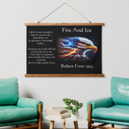 アメリカ人で誇らしげに飾られた強力なワシ 吊り下げ型タペストリー