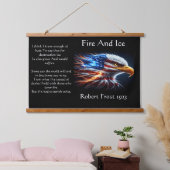 アメリカ人で誇らしげに飾られた強力なワシ 吊り下げ型タペストリー (寝室)