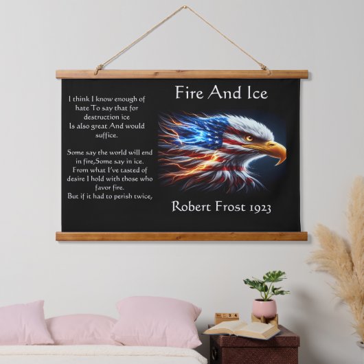 アメリカ人で誇らしげに飾られた強力なワシ 吊り下げ型タペストリー (寝室)