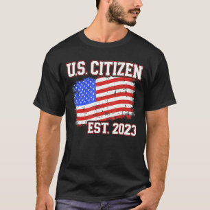 アメリカ人との市民権のための新しい米国市民2023 Tシャツ