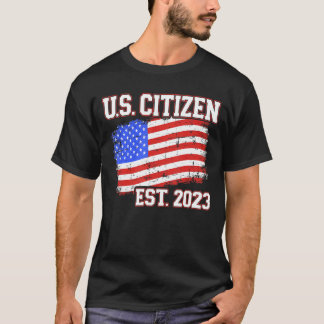アメリカ人との市民権のための新しい米国市民2023 Tシャツ