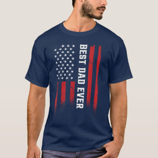 アメリカ人との父最高のの日のパパ Tシャツ