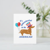 アメリカ人になれるのが恥ずかしい ポストカード (スタンド正面)