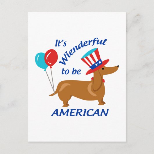 アメリカ人になれるのが恥ずかしい ポストカード (正面)