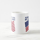 アメリカ人によって米国で作られる! コーヒーマグカップ (中央)