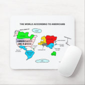 アメリカ人に従う世界 マウスパッド (マウス)