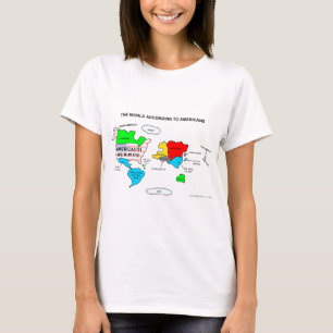 アメリカ人に従う世界 Tシャツ