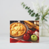 アメリカ人のようにアップルパイ! ポストカード (スタンド正面)