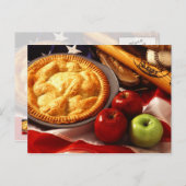 アメリカ人のようにアップルパイ! ポストカード (正面/裏面)