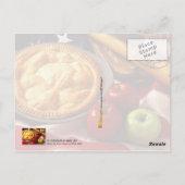 アメリカ人のようにアップルパイ! ポストカード (裏面)