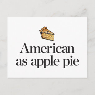 アメリカ人のアップルパイ ポストカード