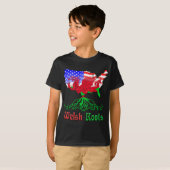 アメリカ人のウェールズの根 Tシャツ (正面フル)