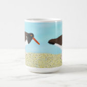 アメリカ人のオヤキャッチャーがビーチ コーヒーマグカップ (中央)