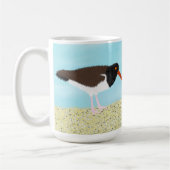 アメリカ人のオヤキャッチャーがビーチ コーヒーマグカップ (左)