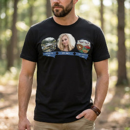 アメリカ人のパパの冒険写真 Tシャツ