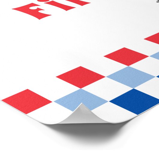 アメリカ人の一人の赤ちゃん7月の最初の誕生日パーティー4th ポスター (角)