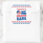 アメリカ人の一人、7月1日の誕生日の4日 スクエアシール (バッグ)