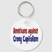 アメリカ人の反米資本主義レッドブルー文字 キーホルダー (裏面)