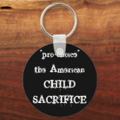 アメリカ人の子どもたち同士の「親の選択」 キーホルダー (正面)