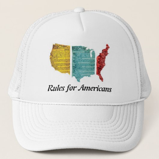 アメリカ人の帽子米国のロゴのための規則 キャップ (正面)