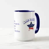 アメリカ人の星ジョンアダムスの引用文 マグカップ (正面右)