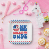 アメリカ人の男で7月1日の4日の誕生日 ペーパープレート (パーティー)