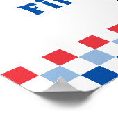 アメリカ人の男の子が7月の最初の誕生日パーティーの4th ポスター (角)