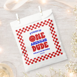 アメリカ人の男の子7月1日の誕生日パーティー フェイバーバッグ