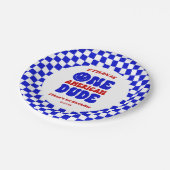 アメリカ人の男の子7月1日の誕生日パーティー ペーパープレート (アングル)