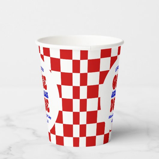 アメリカ人の男の子7月1日の誕生日パーティー 紙コップ (右)