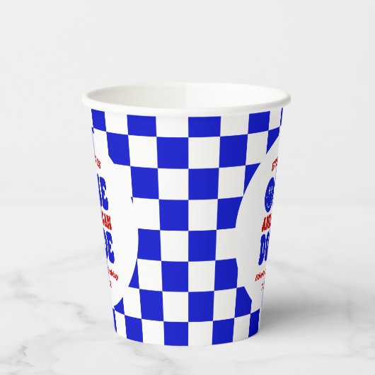 アメリカ人の男の子7月1日の誕生日パーティー 紙コップ (左)