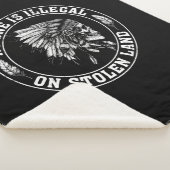 アメリカ人の盗んだ土地先住民で違法な人はいない シェルパブランケット (3/4)