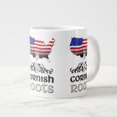 アメリカ人の祖先の根を飾る ジャンボコーヒーマグカップ (正面右)