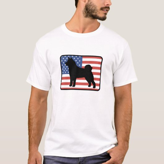 アメリカ人の秋田のTシャツ Tシャツ (正面)