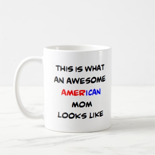 アメリカ人の素晴らし母親 コーヒーマグカップ (左)