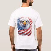 アメリカ人の誇りの鷲 Tシャツ (裏面)