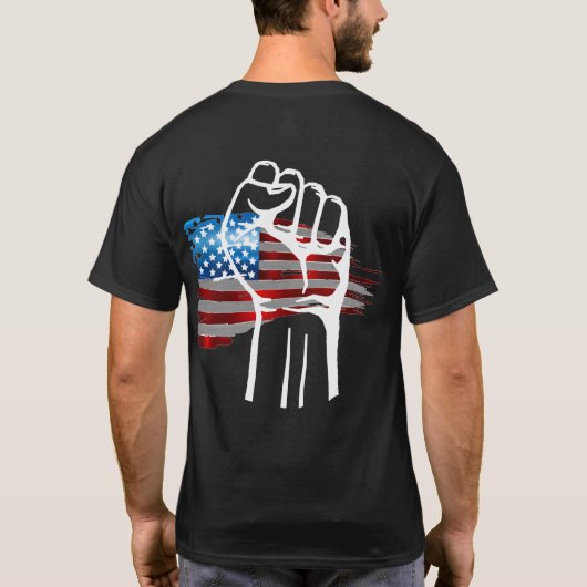 アメリカ人の誇り - 白 Tシャツ (裏面)