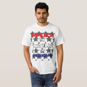 アメリカ人の財産強奪を弾劾せよ Tシャツ (正面フル)