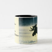 アメリカ人のBullのアメリカヘラジカ ツートーンマグカップ (中央)