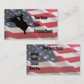 アメリカ人のBullのライダー 名刺 (正面/裏面)