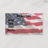 アメリカ人のBullのライダー 名刺 (裏面)