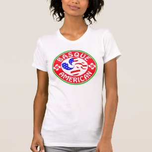 アメリカ人のEuskaraバスクのLauburuの十字 Tシャツ