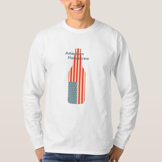 アメリカ人のHomebrewのボトル Tシャツ (正面)