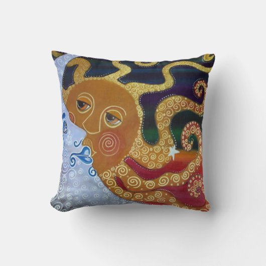 アメリカ人のMoJoの天の枕 クッション (正面)