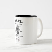 アメリカ人のRaelのコーヒーカップ ツートーンマグカップ (正面右)